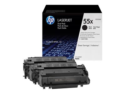HP Laserjet CE255X Black Dual Pack