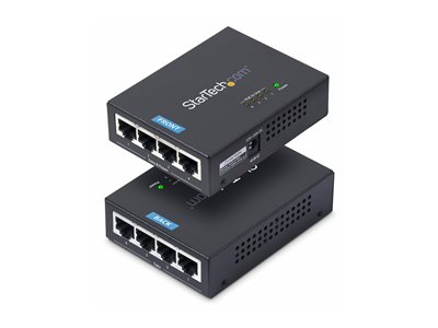 StarTech 4-Port Gigabit PoE+ Midspan, Power over Ethernet Injector