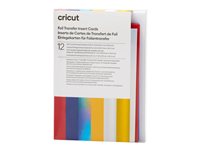 Cricut Celebration Sampler Folietransfersæt Hvid Blå Sølv Rød Majs Guld Holografisk sølv