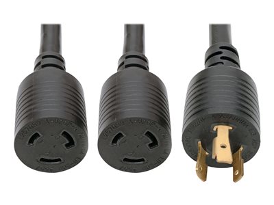 Tripp Lite 1ft Power Cord Y Splitter Cable L6-20P to 2xL6-20R for PDU/UPS 20A 10AWG 1'