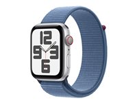 Apple Watch SE (GPS + Cellular) 44 mm Blå Sølv Smart ur