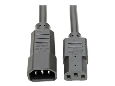 Tripp Lite 10ft Power Cord Extension Cable C14 to C13 Heavy Duty 15A 14AWG 10'