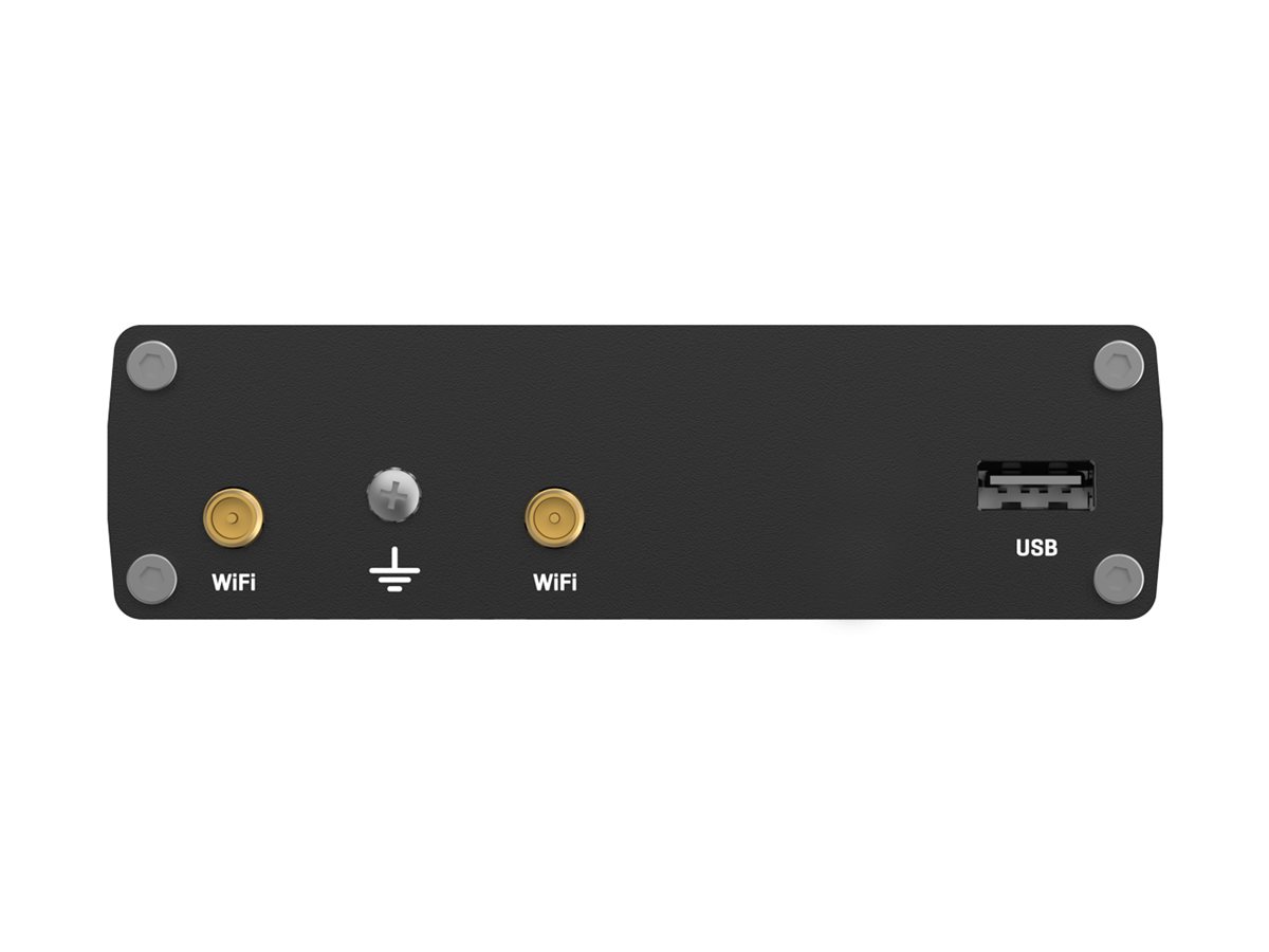 Teltonika RUTM10 wireless router Wi-Fi 5 DIN rail mountable surface-mountable Product shot Right-angle 79850