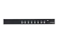 Startech 8 Port 1U Rackmount USB KVM Switch Kit with OSD and Cables - Rack mount KVM - VGA KVM Switch - 8 Port KVM Switch (SV