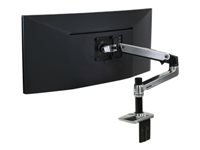 Ergotron LX - Kit de montage (bras articulé, fixation par pince pour bureau, adaptateur d'extension, base pour montage de passe-câble, poteau de 7