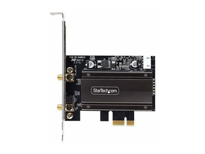 Startech Wi-Fi 6E PCIe Network Card, Bluetooth 5.3, Magnetic Antenna Base, Tri-Band 802.11ax, AX5400 WiFi NIC, Windows/Linux (PAX2235-WIFI-6E-CARD)