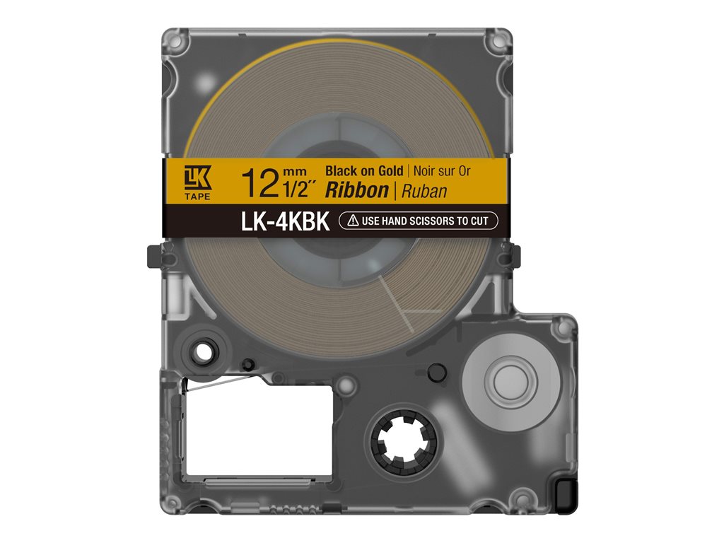 EPSON Ruban LK-4KBK - Satin - Noir / Or