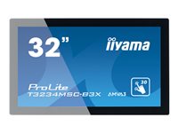 iiyama ProLite T3234MSC-B3X - 32" Diagonal Class (31.5" viewable) LED-backlit LCD display - digital signage - with touchscreen - 1080p 1920 x 1080 - black