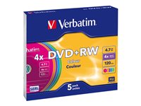 Verbatim Colours 5x DVD+RW 4.7GB