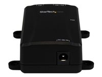 StarTech 1 Port Gigabit Midspan - PoE+ Injector - 802.3at and 802.3af - Wall-Mountable Power over Ethernet Injector Adapter (POEINJ1GW) - PoE injector - 30 watt