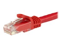 StarTech.com 7.5m CAT6 Cable - Red Snagless CAT 6 Wire - 100W RJ45 UTP 650MHz Category 6 Network Patch Cord UL/TIA (N6PATC750CMRD) CAT 6 Ikke afskærmet parsnoet (UTP) 7.5m Patchkabel Rød
