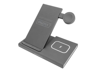 DIGITUS Ladegerät wireless 3in1 für Apple Produkte schwarz