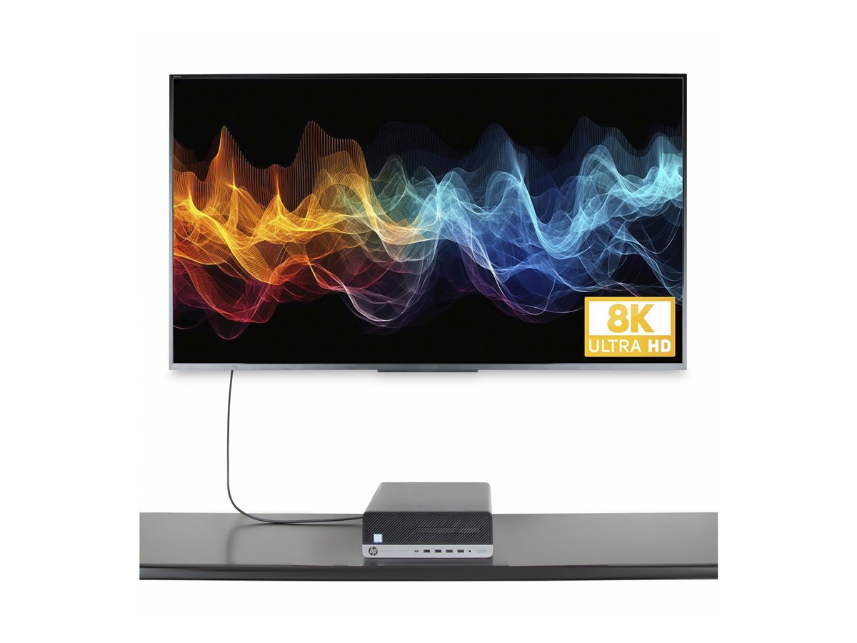 StarTech.com 6ft (2m) DisplayPort to HDMI Adapter Cable, 8K 60Hz, 4K 144Hz, HDR10, DP 1.4 to HDMI 2.1 Active Video Converter, DisplayPort Desktop to HDMI Monitor, M/M - DisplayPort to HDMI Cord (133DISPLAYPORTHDMI21) - kabel adaptéru - DisplayPort / HDMI - 2 m – foto 8