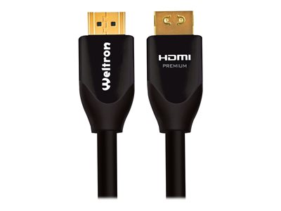 Weltron Premium High Speed HDMI cable with Ethernet HDMI male to HDMI male 6.6 ft 