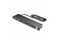 StarTech.com 8-Outlet Rack Mount Metered PDU, 1U Server Power Strip, TAA