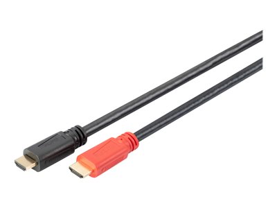 DIGITUS HDMI-Kabel Ethernet u. Signalverstärker 10m schwarz