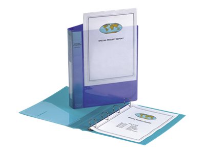Snopake Executive Presentation Ring Binder For A4 Frost Clear Pack Of 10
