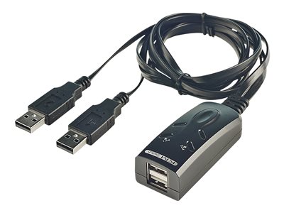 LINDY KVM Tastatur & Maus Switch USB für 2 Rechner - 32165