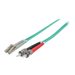 Intellinet Fiber Optic Patch Cable, OM3, ST/LC, 5m, Aqua, Duplex, Multimode, 50/125 µm, LSZH, Fibre, Lifetime Warranty, Polybag