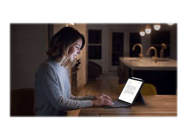 Logitech Combo Touch - klávesnice a pouzdro - s trackpad - AZERTY - francouzská - oxfordská šedá Vstupní zařízení – foto 12