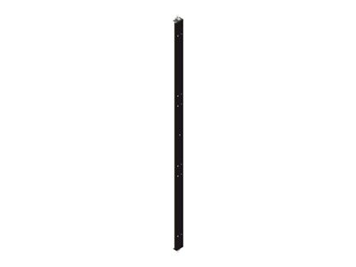 MM204 POST ADJ RACK 7FTBAFFLE RAILBK