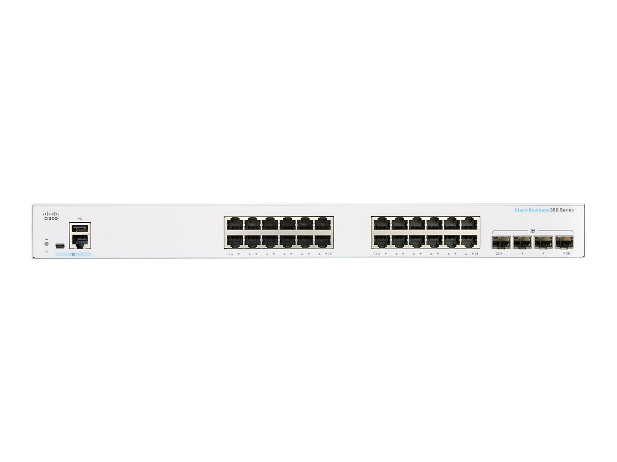 Cisco Business 350 Series 350-24T-4G - přepínač - 24 porty - řízený - Lze montovat do rozvaděče – foto 2