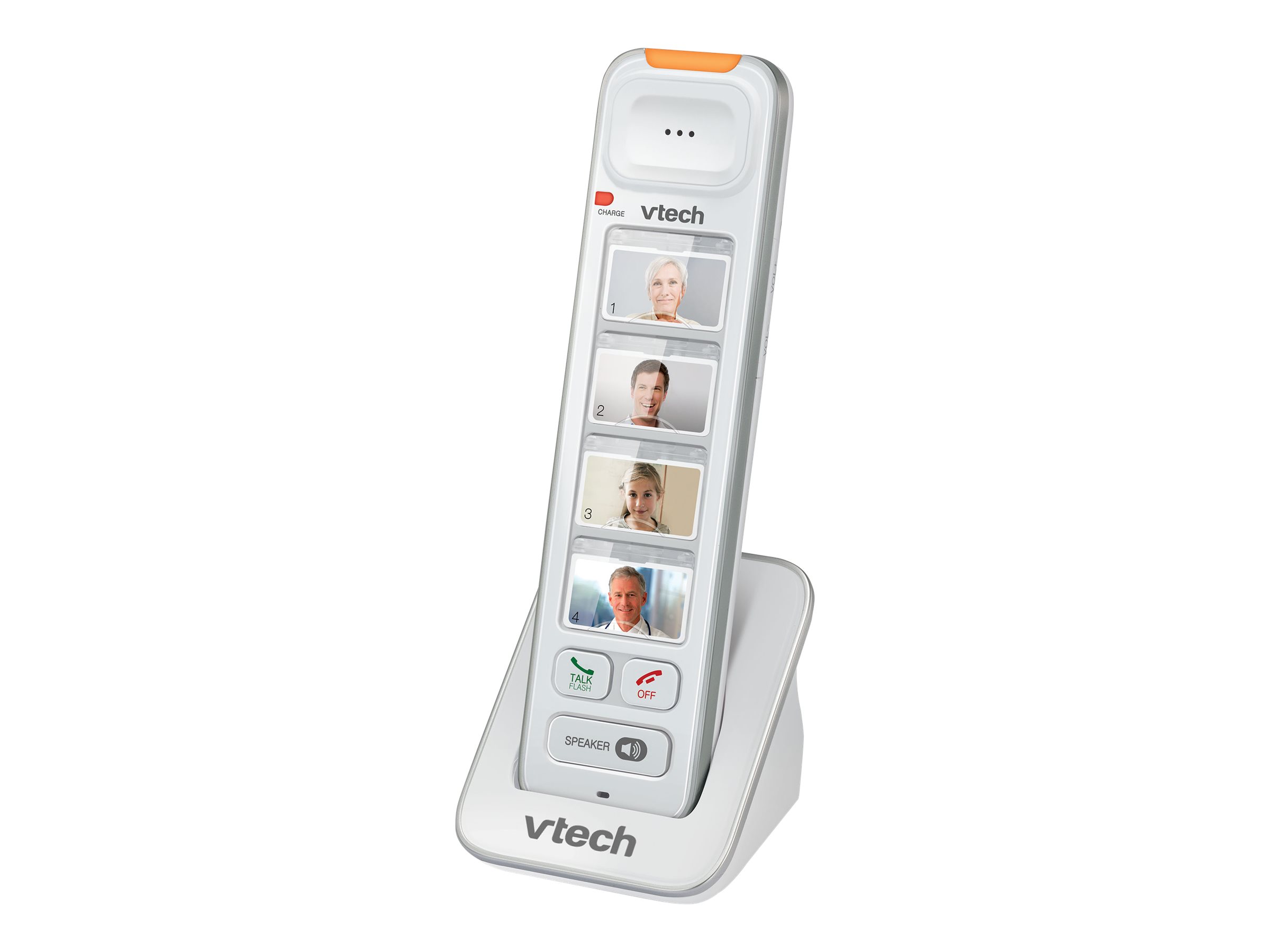 VTech CareLine Amplified Photo Dial Accessory Handset for SN5127 or SN5147 Series Phones - White - SN5307