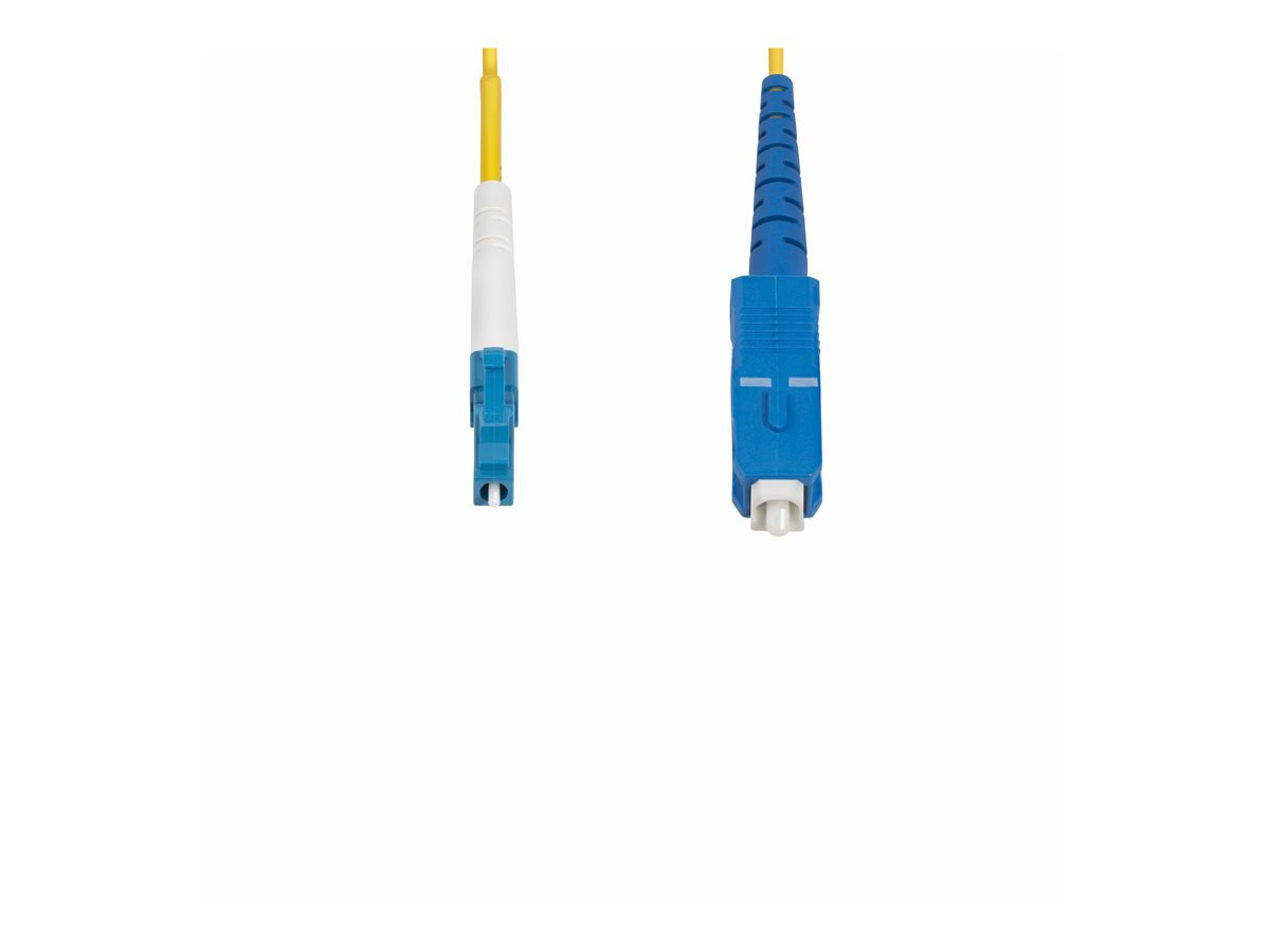StarTech.com 3m (9.8ft) LC to SC (UPC) OS2 Single Mode Simplex Fiber Optic Cable, 9/125µm, Laser Optimized, 40G/100G, Bend Insensitive, Low Insertion Loss - LSZH Fiber Patch Cord (SPSMLCSC-OS2-3M) - patch kabel - 3 m - 3 m - žlutá – foto 4