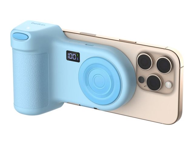 Belkin Stage PowerGrip, stand / hand grip for mobile phone, magnetic charging, with power bank