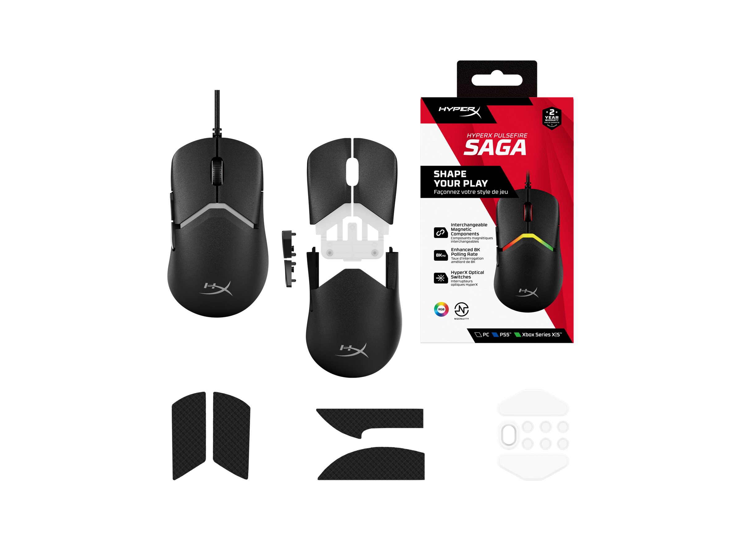 MOUSE PULSEFIRE SAGA WIRED