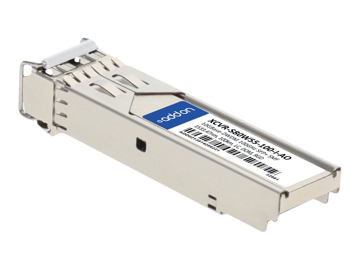 AddOn - SFP+ transceiver module (equivalent to: Ciena XCVR-S80W55-100-I)