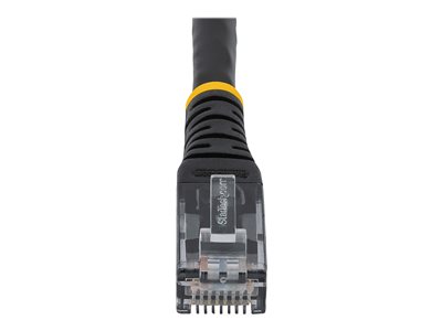 StarTech.com 2ft CAT6 Ethernet Cable, 10 Gigabit Molded RJ45 650MHz 100W PoE Patch Cord, CAT 6 10GbE UTP Network Cable with Strain Relief, Black, Fluke Tested/Wiring is UL Certified/TIA - Category 6 - 24AWG (C6PATCH2BK)