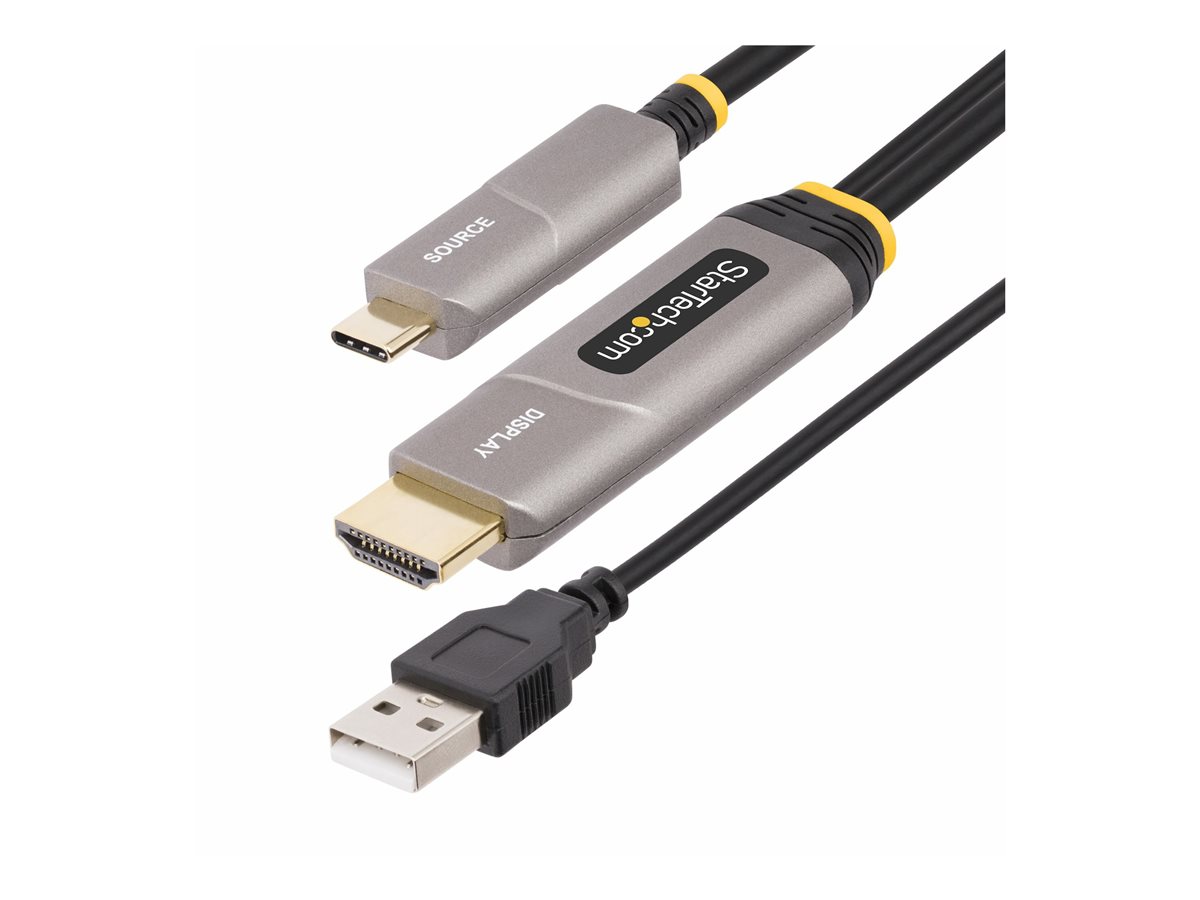 StarTech.com 50ft (15.2m) USB-C to HDMI 2.0 Active Optical Cable, 4K 60Hz - HDMI kabel - 15.2 m