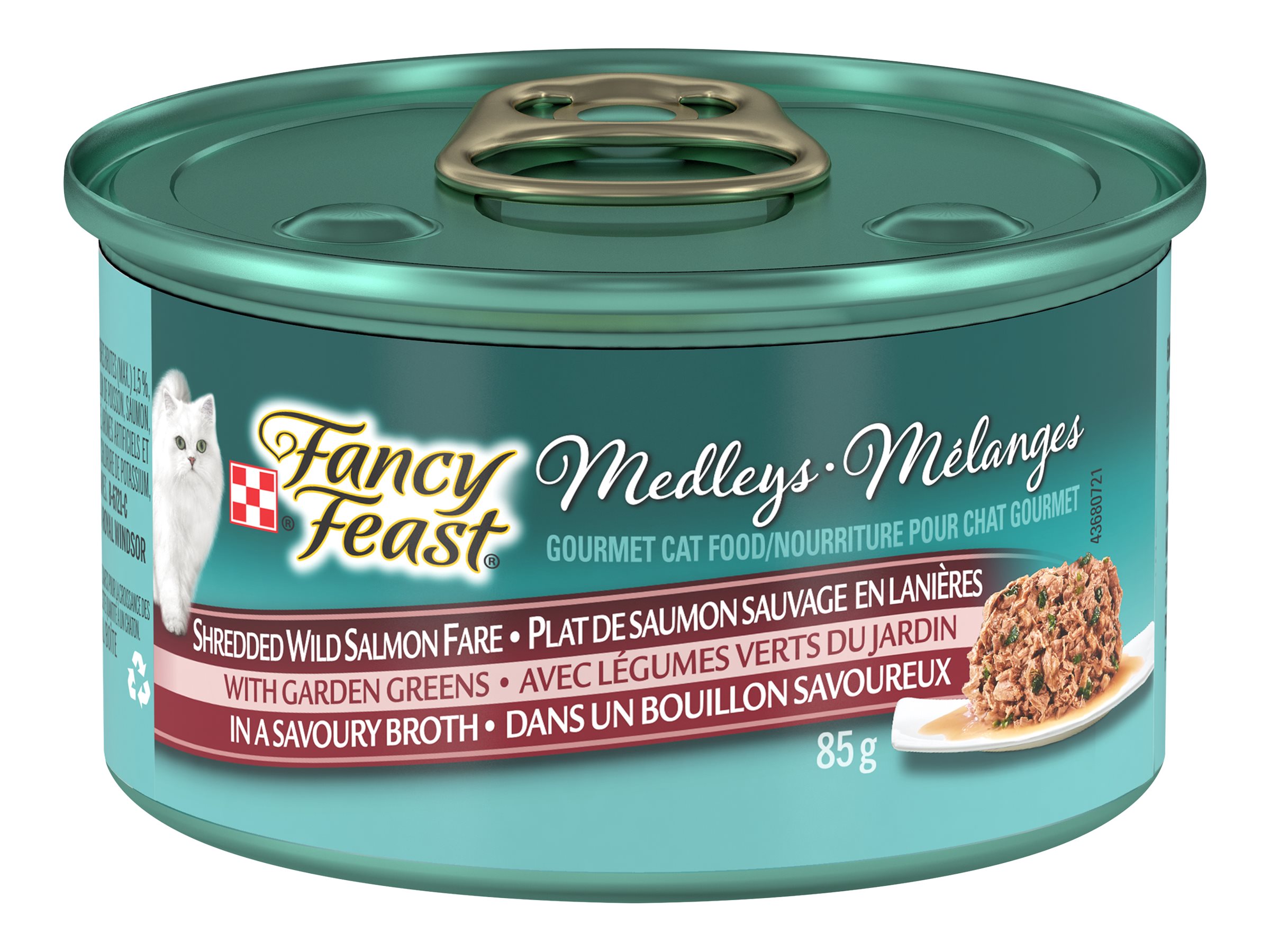 Fancy Feast Wet Cat Food - Shredded Wild Salmon Fare - 85g