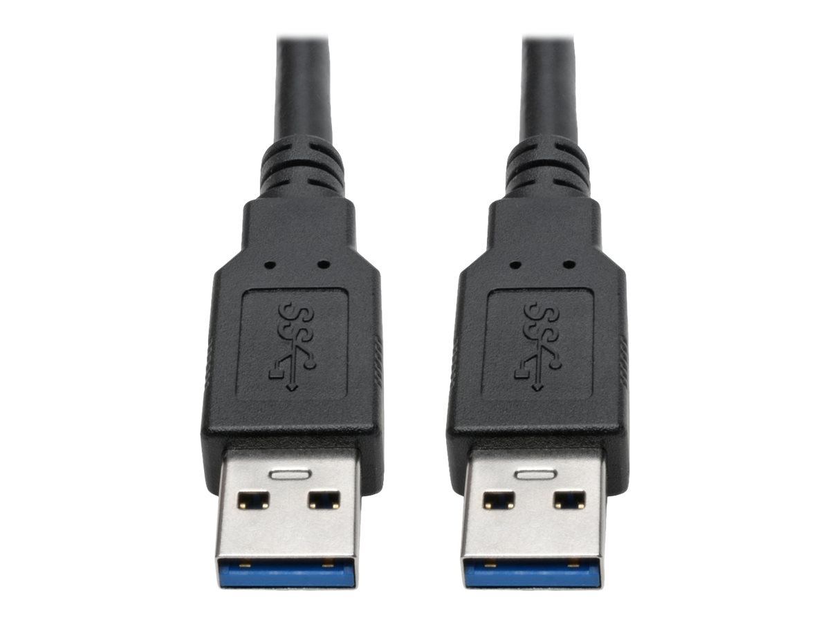 Tripp Lite USB 3.0 SuperSpeed A/A Cable for Tripp Lite USB 3.0 All-in-One Keystone/Panel Mount Couplers (M/M), Black, 6 ft.