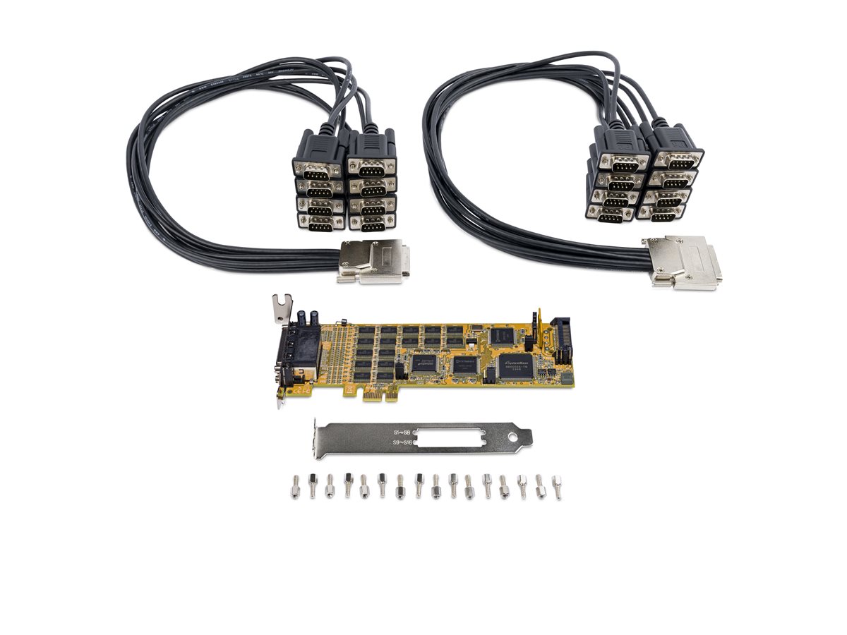 StarTech.com 16 Port PCI Express Serial Card - High-Speed PCIe Serial Card - expanzní modul - PCIe 1.1 - RS-232 x 2 – foto 4