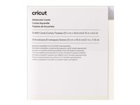 Cricut Watercolor cards Elfenben