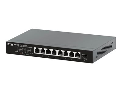 Eaton Tripp Lite series Desktop Gigabit Ethernet Unmanaged Switch, PoE+ Pass-Through 8-Port 2.5 Gbps 100W Metal