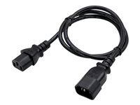 AddOn 2ft 100-250V Power Cable - power extension cable - IEC 60320 C14 to power IEC 60320 C13 - 61 cm
