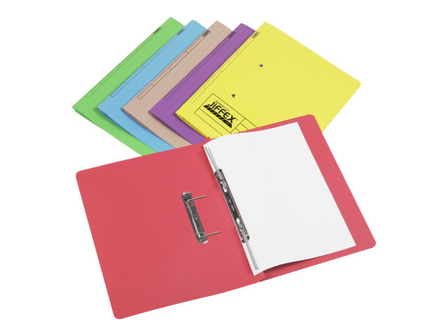 Rexel Jiffex - spring file - for Foolscap - capacity: 320 sheets - green (pack of 50)