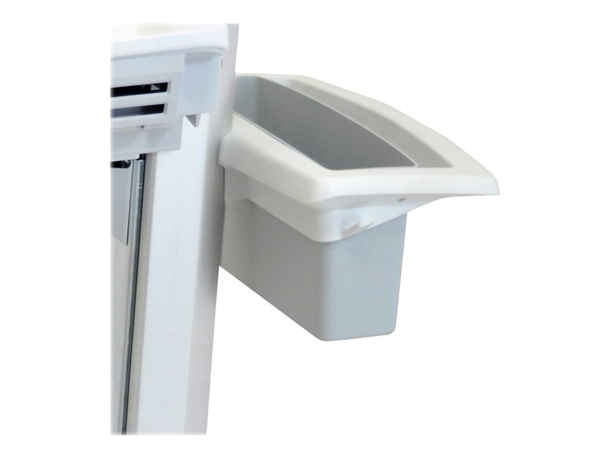 Ergotron StyleView vozík - pro LCD displej / klávesnice / myš / skener čárových kódů / CPU - šedá, bílá, leštěný hliník – foto 3