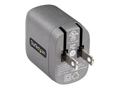 StarTech.com 30W USB-C Wall Charger, Portable GaN Charger with USB Power Delivery, USB-IF Certified