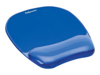 FELLOWES CRYSTAL BLUE MOUSEPAD w/ WRIST