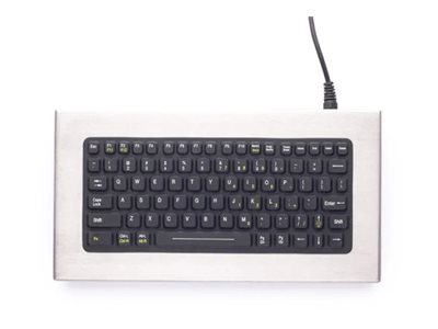 iKey DBL-81 Keyboard In stainless steel case Rugged backlit PS/2