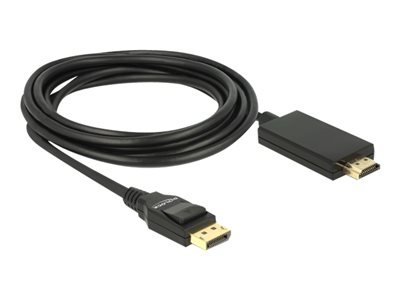 DELOCK Displayport Kabel DP -> HDMI St/St 4K 3.00m schwarz - 85318