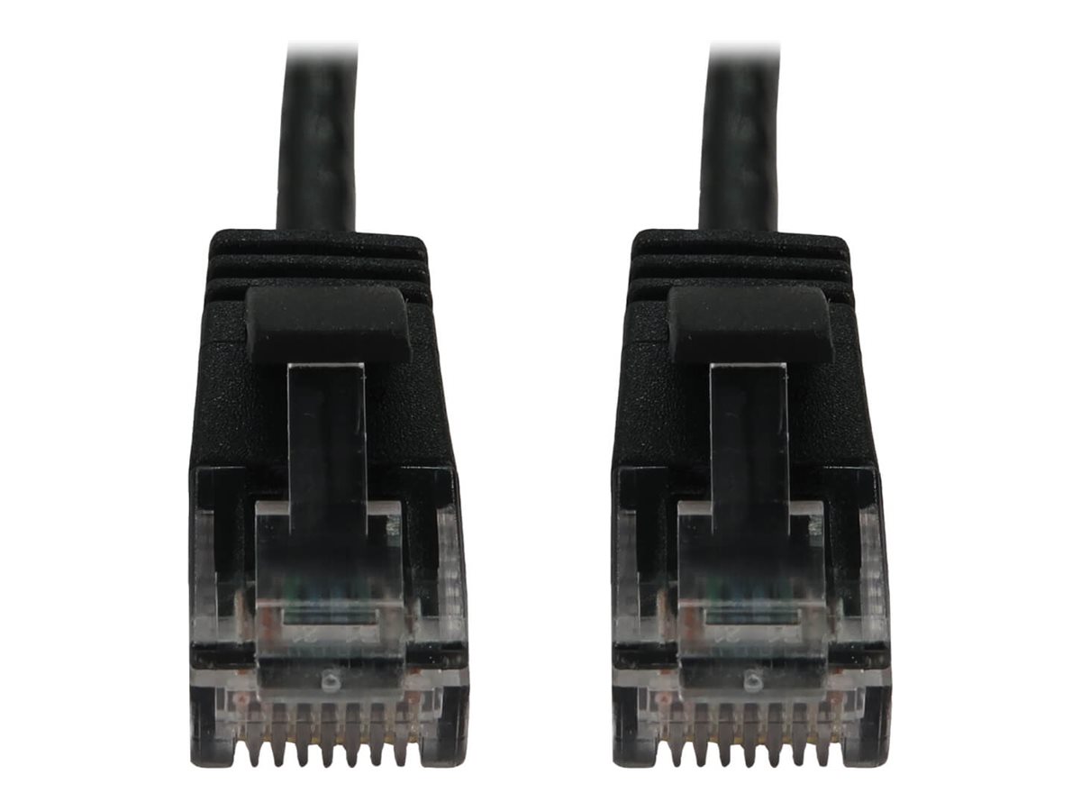 Eaton Tripp Lite Series Cat6a 10G Snagless Molded Slim UTP Ethernet Cable (RJ45 M/M), PoE, Black, 7 ft. (2.1 m)