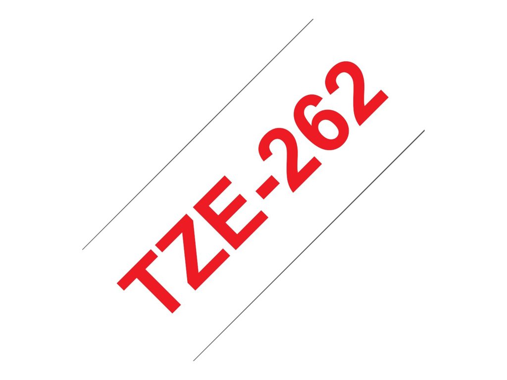 Ruban TZe262, rouge / blanc