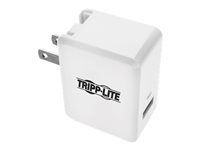 Tripp Lite USB Wall Charger Travel Charger w/ Quick Charge 4x Faster Charge - Power adapter - 18 Watt - 3 A - QC 3.0 (USB) - white