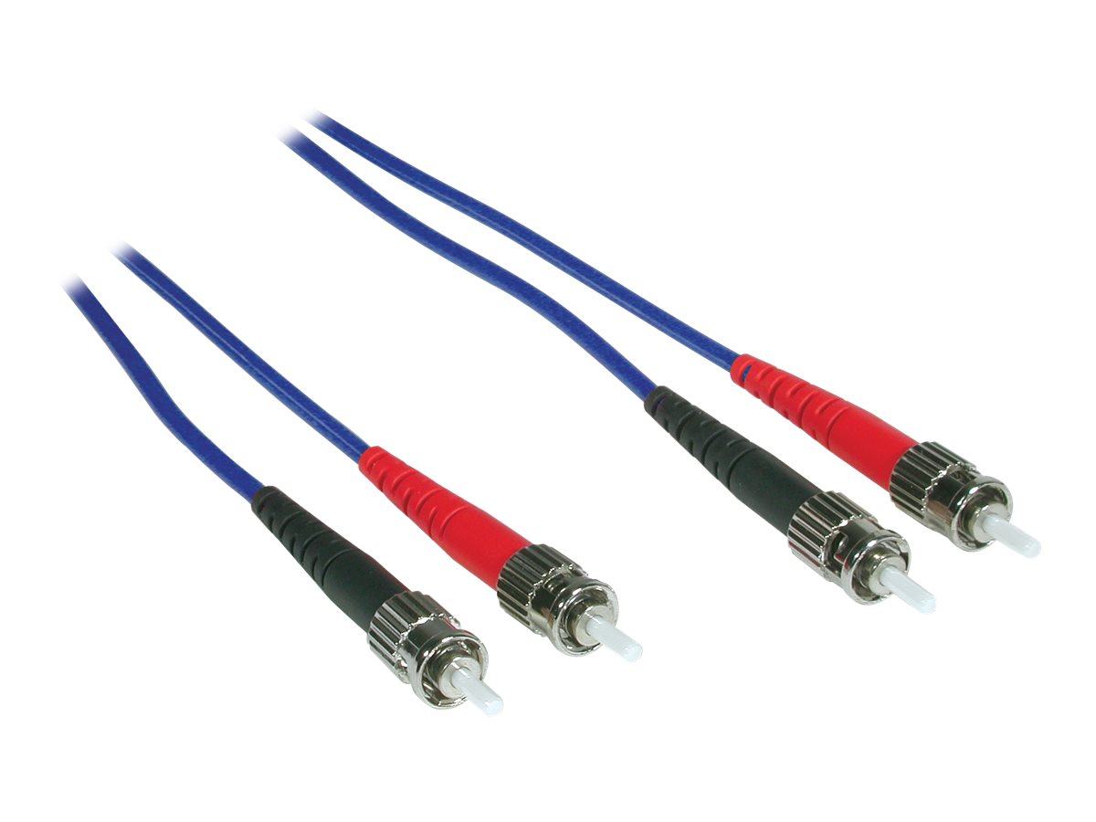 C2G 10m ST-ST 62.5/125 OM1 Duplex Multimode PVC Fiber Optic Cable - Blue - patch cable - 10 m - blue