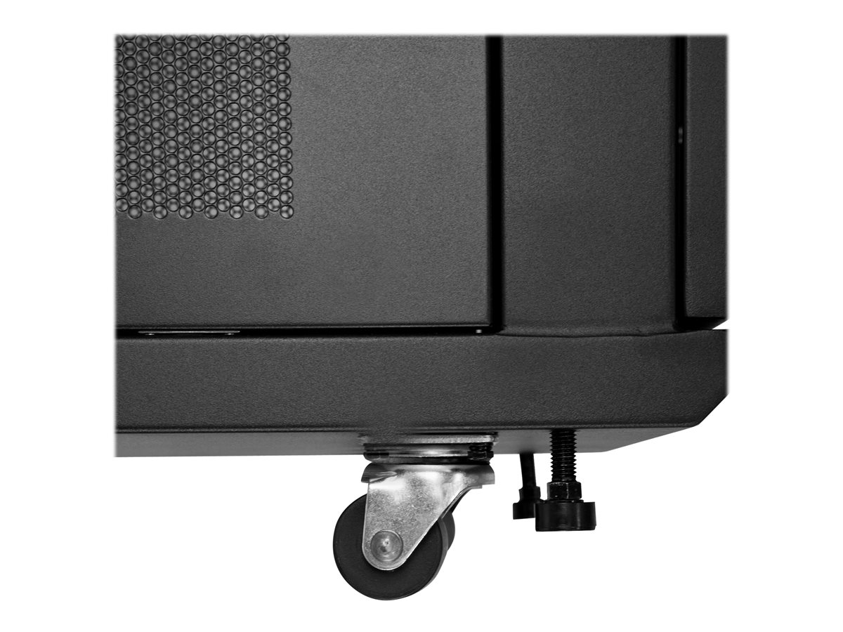 StarTech.com 12U Server Rack Cabinet, 4-Post Adjustable Depth (2" to 30")Network Equipment Rack Enclosure w/Casters/Cable Management/Shelf/Locking, Dell PowerEdge, HP ProLiant, ThinkServer - 12U Rack Cabinet (RK1233BKM) - rozvaděč stojanový - 12U – foto 6